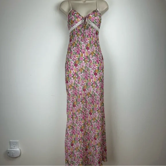 strapless open back dress Ainslee Square Neck Midi Dress in Pastel Yellow